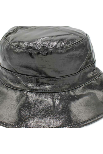 Bucket Hat PU Black