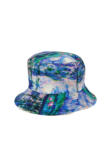 Reversible Bucket Hat Purple Multi -Black