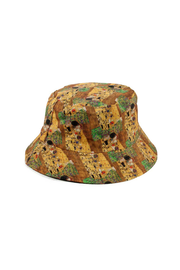 Reversible Bucket Hat Multi Beige-Black