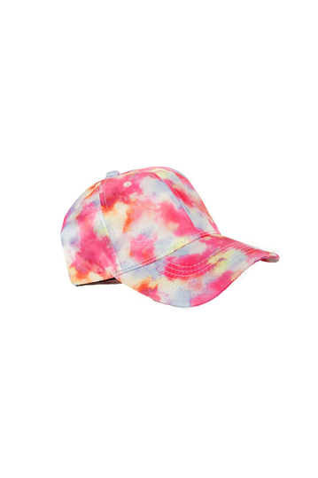 Strapback Jockey Hat Colourful Abstract - Pink