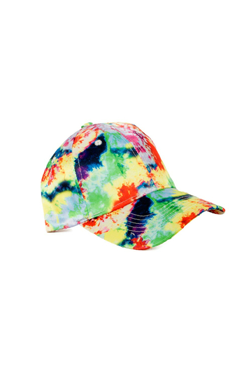 Strapback Jockey Hat Colourful Abstract - Yellow