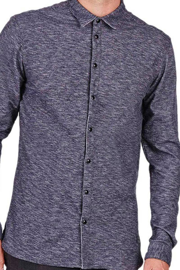 Minimum ανδρικό πουκάμισο Avenue μπλε μελανζέ