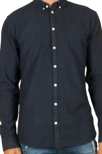 Minimum Miro ζακάρ πουκάμισο σκούρο μπλε