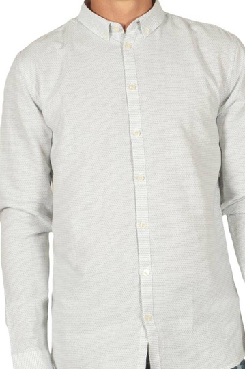 Minimum Miro ζακάρ πουκάμισο λευκό