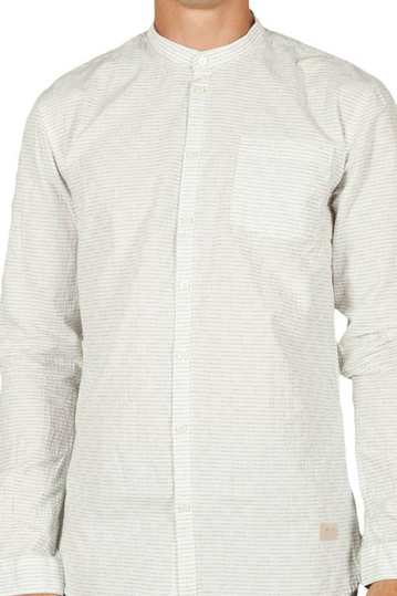 Minimum Justo ριγέ πουκάμισο ιβουάρ