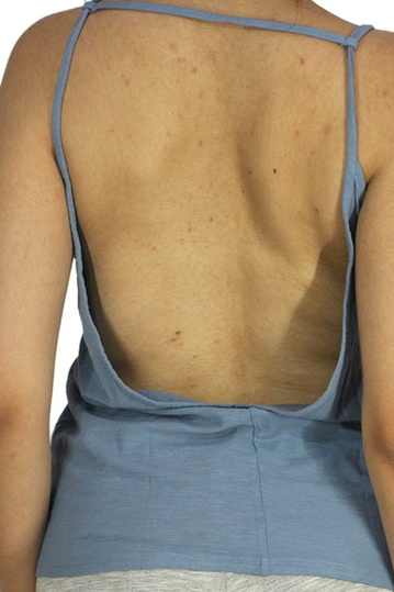 Obey open back strappy top Power to peacefull