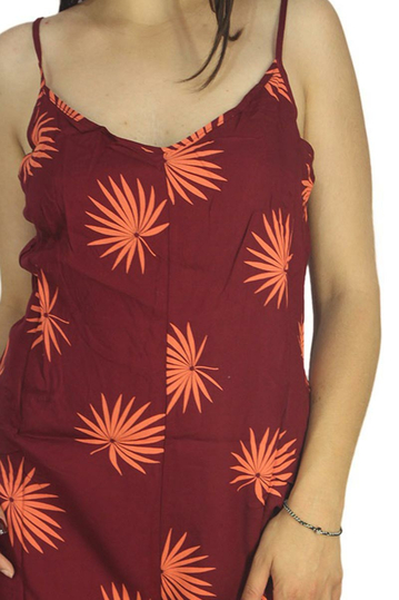 Obey Raven playsuit in burgundy multi