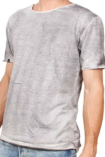 Anerkjendt Adil t-shirt γκρι μελανζέ πετροπλυμένο