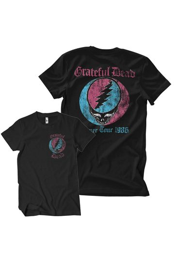 Grateful Dead T-Shirt 1986 Summer Tour Black