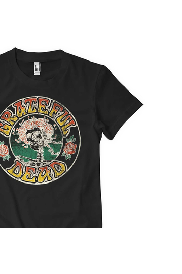 Grateful Dead T-Shirt Skull & Roses Black