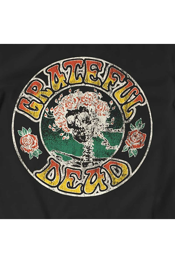 Grateful Dead T-Shirt Skull & Roses Black