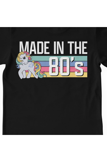 My Little Pony T-Shirt Made In The 80's Black