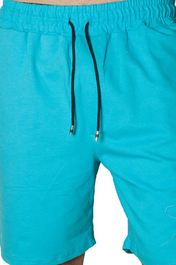 French Terry βερμούδα ocean blue