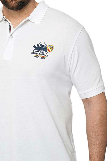 Ανδρική πόλο μπλούζα λευκή Insane plus