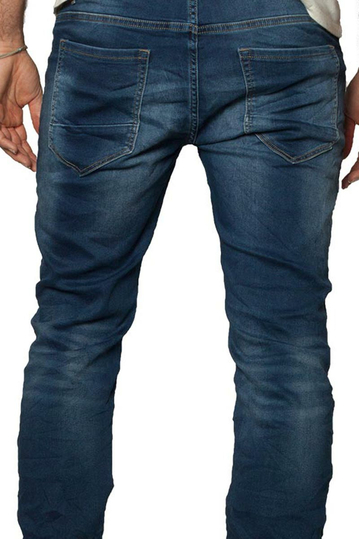 Ανδρικό skinny fit stretch jeans μπλε