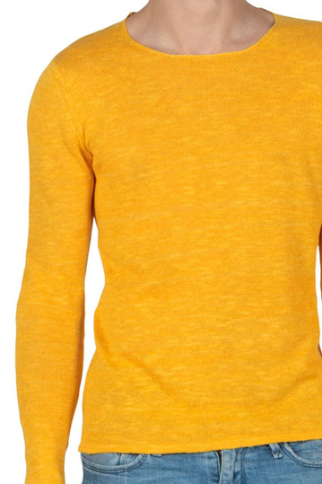 Anerkjendt Nikos πλεκτή μπλούζα κίτρινη μελανζέ