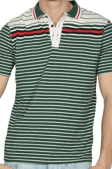 Anerkjendt πόλο μπλούζα ριγέ Mads κυπαρισσί