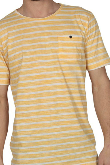 Anerkjendt Mario T-shirt ριγέ κίτρινο