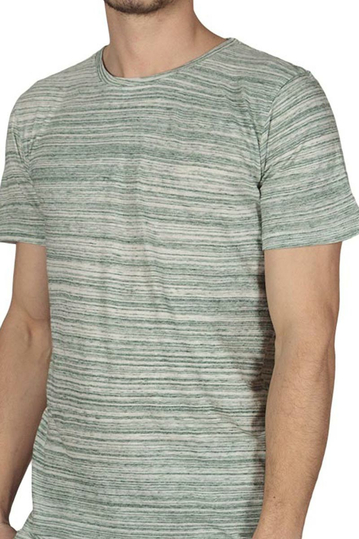 Anerkjendt Mark T-shirt ριγέ εκρού-πράσινο