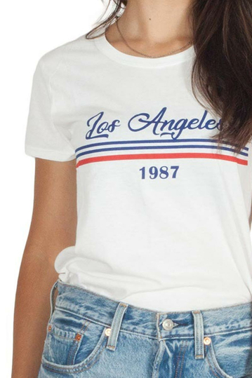 Daisy Street Los Angeles t-shirt white