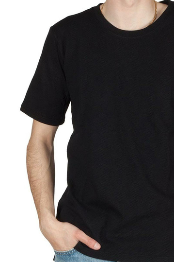 Emanuel Navaro πικέ t-shirt μαύρο