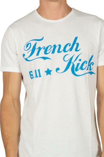 French Kick FK ανδρικό t-shirt λευκό
