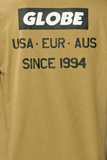 Globe Stamped t-shirt khaki
