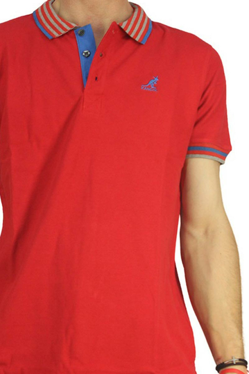 Kangol polo μπλουζάκι Bayne κόκκινο
