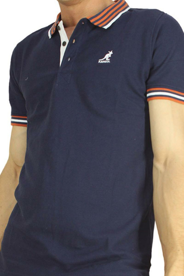 Kangol polo μπλουζάκι Bayne navy
