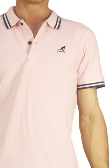 Kangol polo μπλουζάκι Joshua παλ ροζ
