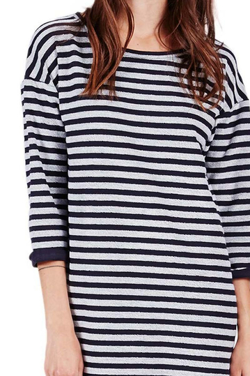 Minimum ριγέ φούτερ φόρεμα Beah dark iris