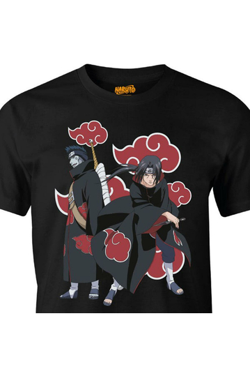 Cotton Division Naruto T-shirt Kisame And Hitachi Black