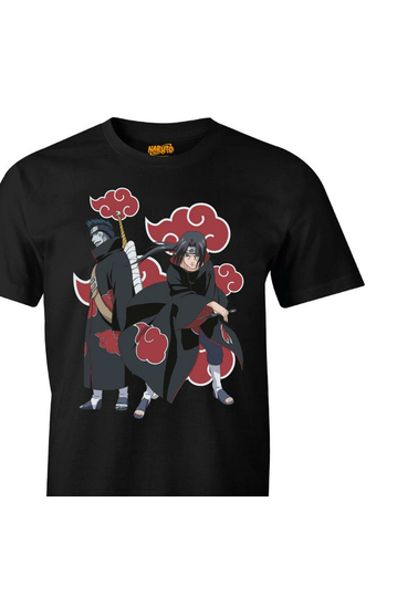Cotton Division Naruto T-shirt Kisame And Hitachi Black