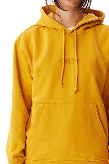Obey Bold Recycled hoodie satin brass pigment