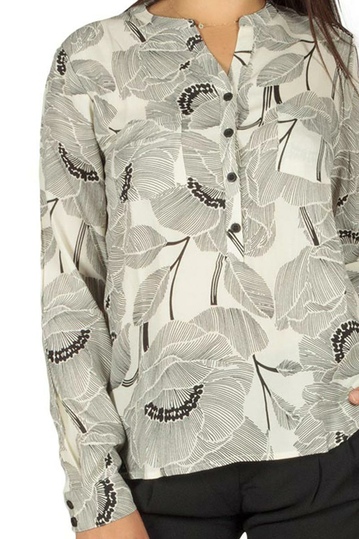 Soft Rebels Kikka πουκάμισο εκρού-μαύρο