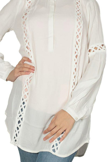 Soft Rebels Now πουκαμίσα ημίλευκη