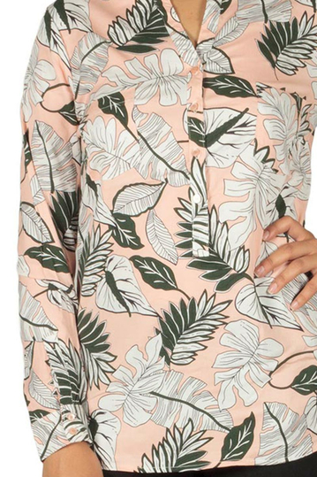 Soft Rebels Sunshine πουκάμισο κοραλί με πριντ