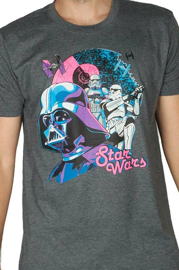 Ανδρικό T-shirt Star Wars - Colorful Death Star