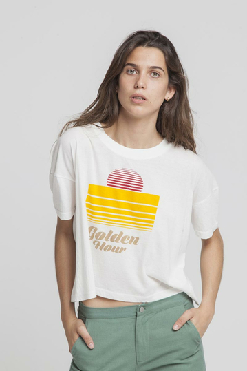 Thinking Mu organic cotton t-shirt Golden hour