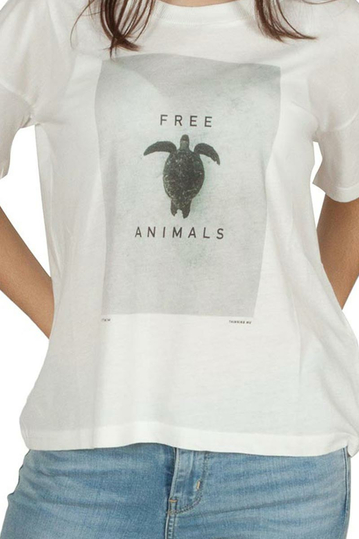 Thinking Mu organic cotton t-shirt Free Turtle