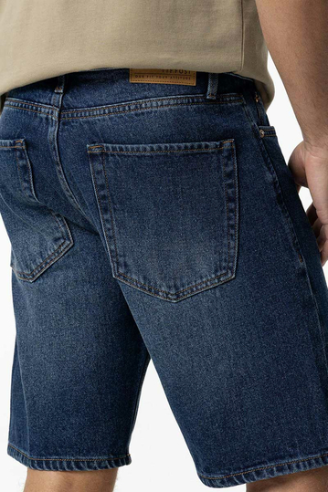 Tiffosi Loose Fit Denim Shorts Blue