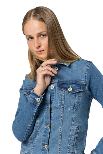 Tiffosi Denim Jacket Trudy Medium Blue