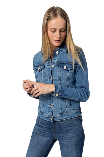 Tiffosi Denim Jacket Trudy Medium Blue