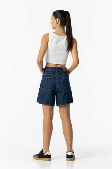 Tiffosi High Waist Mom Fit Denim Shorts