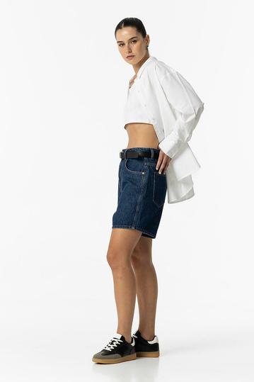 Tiffosi High Waist Mom Fit Denim Shorts