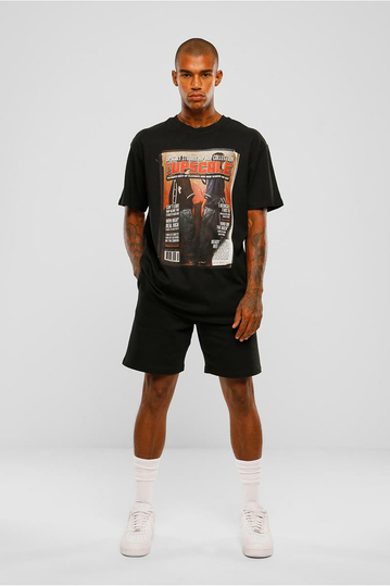 Upscale Studios Magazine Oversize T-shirt Black