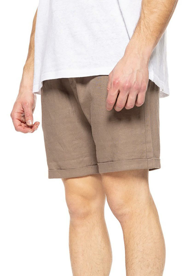 Splendid λινή βερμούδα fango