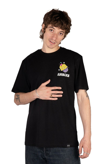 American Socks Unisex T-shirt Cupcake Black
