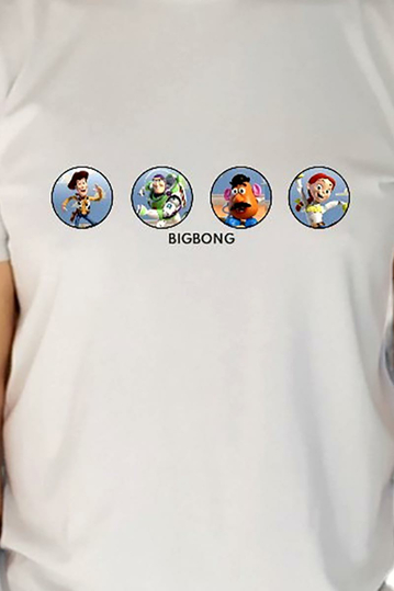 Bigbong Comic T-shirt Light Grey
