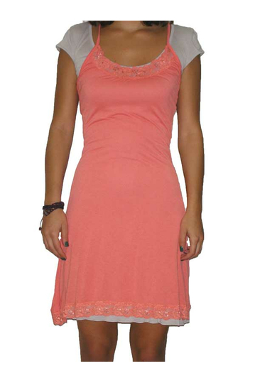 Double dress salmon - grey